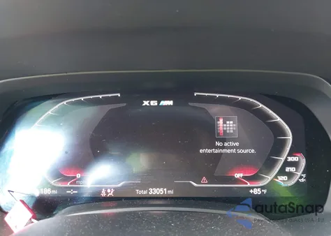 2021 BMW X6 M из США, поврежденный, VIN 5YMCY0C01M9E88629